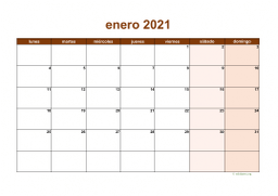calendario enero 2021 06