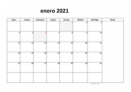 calendario enero 2021 08