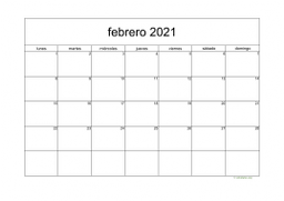 calendario febrero 2021 05