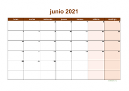 calendario junio 2021 06