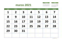 calendario marzo 2021 03