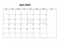 calendario abril 2022 08