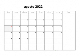 calendario agosto 2022 08