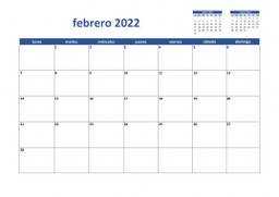 calendario febrero 2022 02