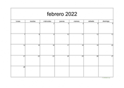 calendario febrero 2022 05