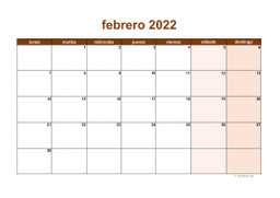 calendario febrero 2022 06