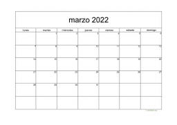 calendario marzo 2022 05