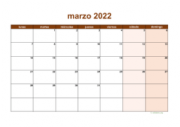 calendario marzo 2022 06