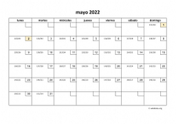calendario mayo 2022 01