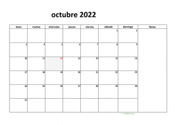 calendario octubre 2022 08