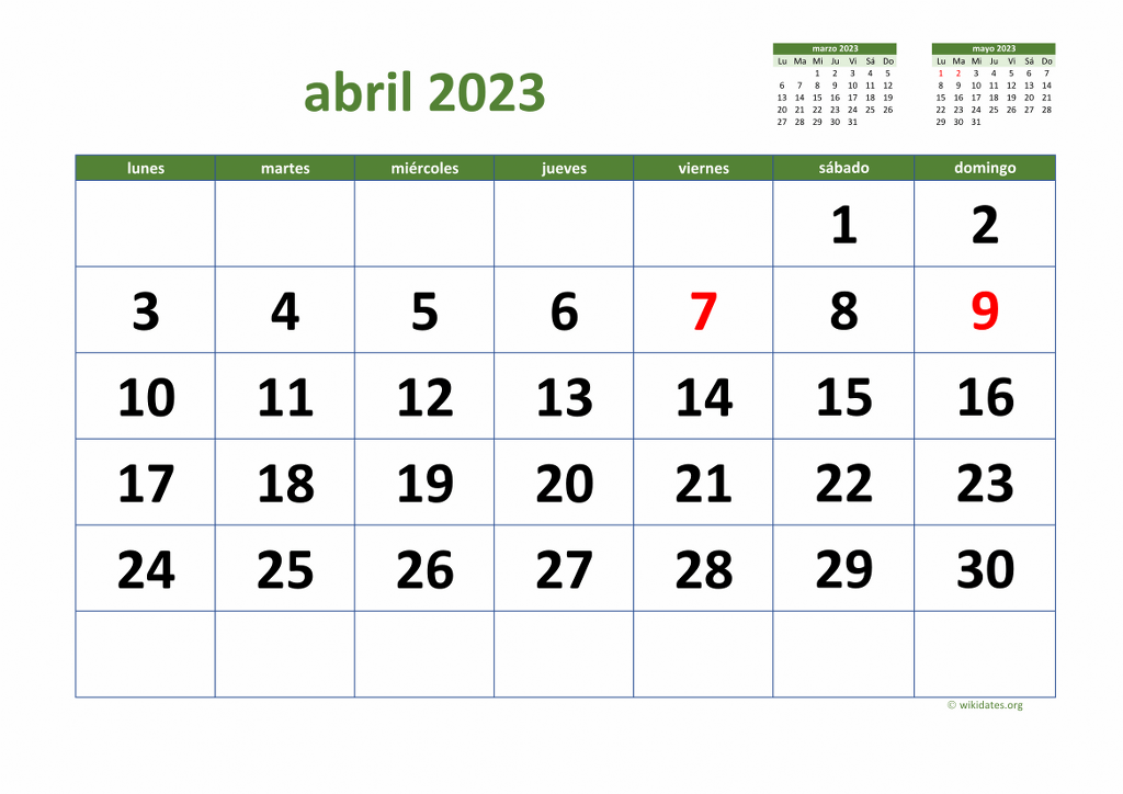 Calendario Abril De 2023 Para Imprimir 502ld Michel Zbinden Mx Vrogue