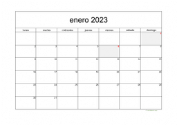calendario enero 2023 05
