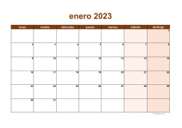 calendario enero 2023 06