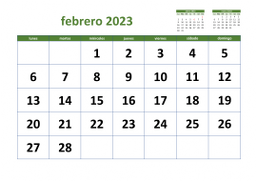 calendario febrero 2023 03