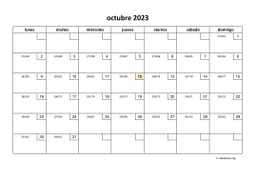 calendario octubre 2023 01