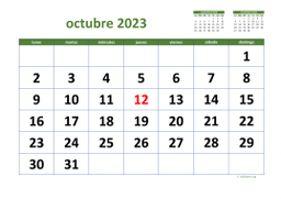 calendario octubre 2023 03