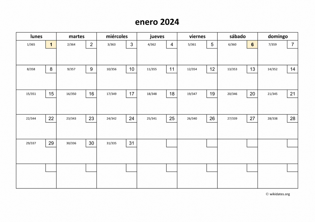 Calendario 2024 Calendario de España del 2024