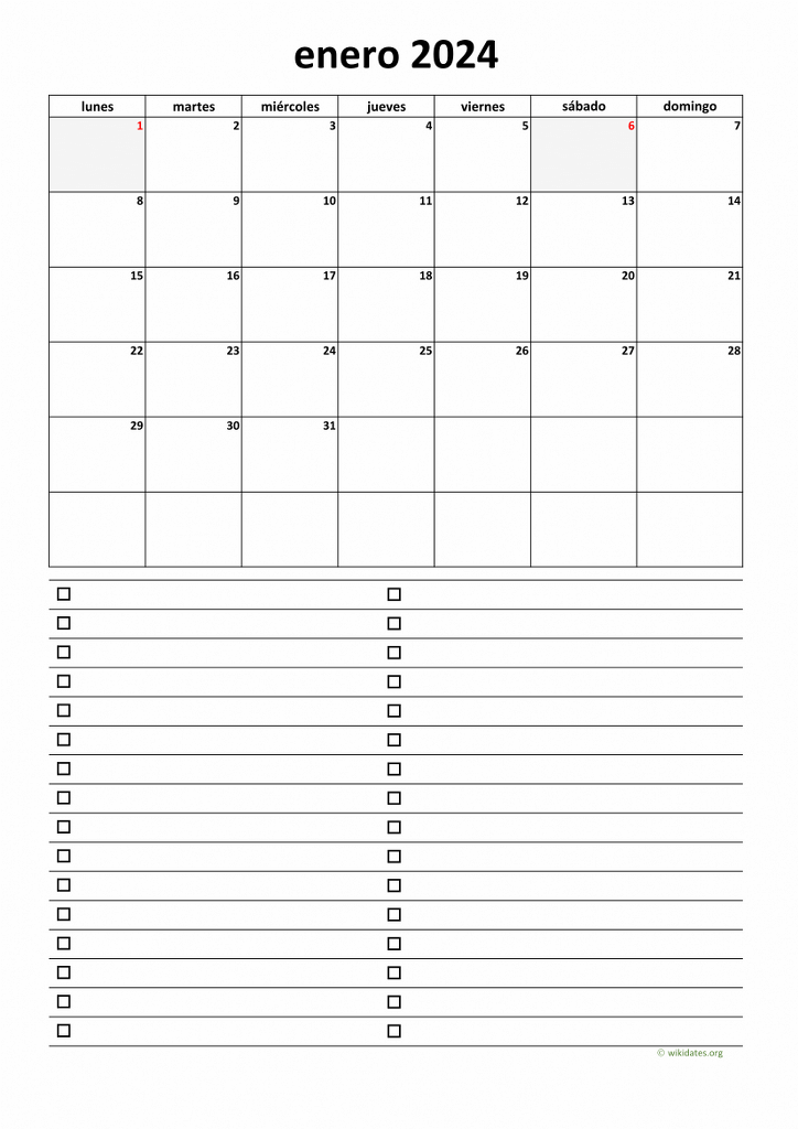 Calendario Excel 2023 Plantilla