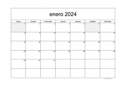 calendario enero 2024 05