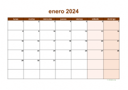 calendario enero 2024 06