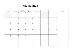 calendario enero 2024 08