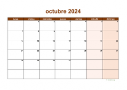 calendario octubre 2024 06