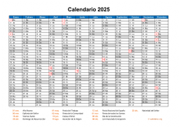 calendario anual 2025 08