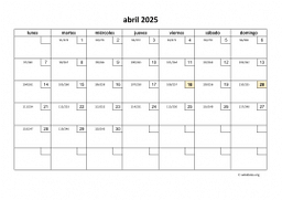 calendario abril 2025 01