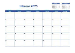 calendario febrero 2025 02