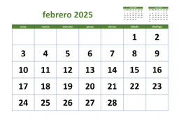 calendario febrero 2025 03