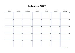 calendario febrero 2025 04