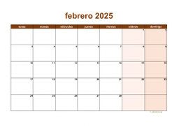 calendario febrero 2025 06