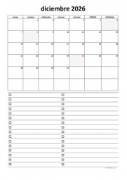 calendario diciembre 2026 07