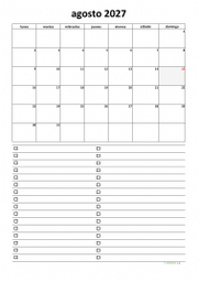 calendario agosto 2027 07