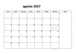calendario agosto 2027 08