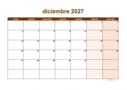 calendario diciembre 2027 06