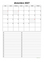 calendario diciembre 2027 07