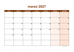 calendario marzo 2027 06