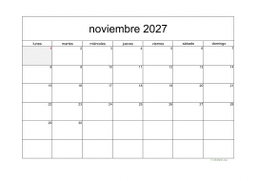 calendario noviembre 2027 05