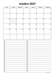 calendario octubre 2027 07