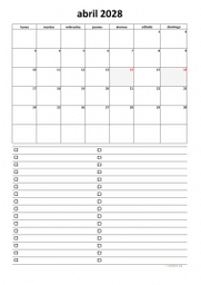 calendario abril 2028 07