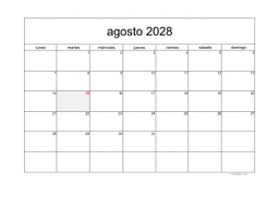 calendario agosto 2028 05
