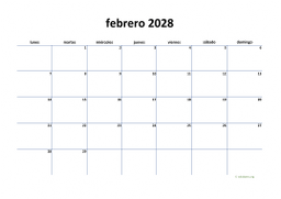 calendario febrero 2028 04