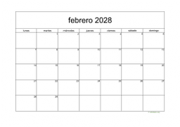 calendario febrero 2028 05