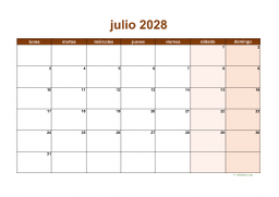 calendario julio 2028 06