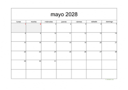 calendario mayo 2028 05