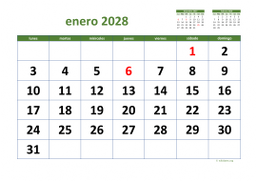 calendario mensual 2028 03