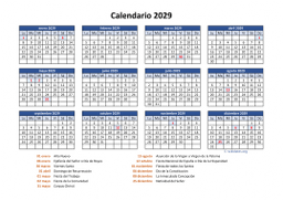 calendario anual 2029 05