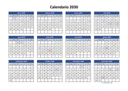 calendario anual 2030 04