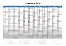 calendario anual 2030 08